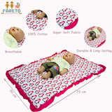 Fareto New Born Baby 100% Cotton Super Soft Malmal Carry Bed Pack of 5(0-12Months) 77CM*55CM(300 GSM)