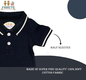 Fareto Cotton T-Shirt With Shorts FormalSet for Baby | Party Wear & Casual Dress for Baby Boys & Baby Girls