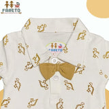 Fareto Cotton Dungaree & T-Shirt Clothing Set for Baby | Party Wear & Casual Dress for Unisex Baby