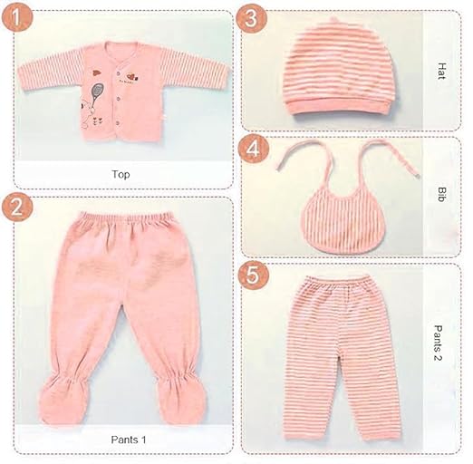 Fareto New Born Baby Winter Season Clothing Set Pack Of 1 (0-3 Months)(Colors May Vary)