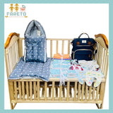 Fareto New Born Baby Premium Summer Essentials 54 In 1 Hospital  Combo (0-6 Months)