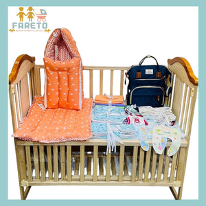 Fareto New Born Baby Premium Summer Essentials 54 In 1 Hospital  Combo (0-6 Months)