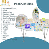 Fareto Premium Quality Baby Summer Essentials 55 in 1 New Combo (0-6Months)