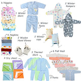 Fareto New Born Baby Purely winter Essentials Pack of 55 (0-6 months)(F178)