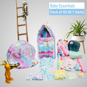 Fareto New Born Baby All Season Use Most Useful Essentials 60 in 1 (0-6 Months)(F492)