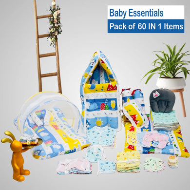 Fareto New Born Baby All Season Use Most Useful Essentials 60 in 1 (0-6 Months)(F338)