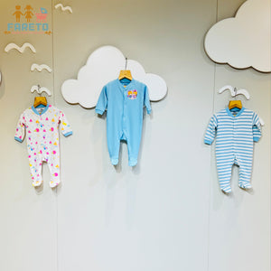 Fareto New born Baby Premium quality Monsoon And Winter Essentials Pack of 62(0-6 Month)(Color and designs may vary)