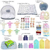 Fareto New Born Baby Hospital Essentials pack of 60 (0-6 months) (Grey moon)(F164)