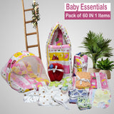 Fareto New Born Baby All Season Use Most Useful Essentials 60 in 1 (0-6 Months)(F705)
