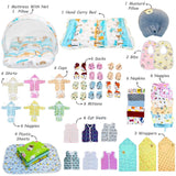 Fareto New Born Baby Hospital essentials Combo 60 in 1(0-6 Months)(F100)