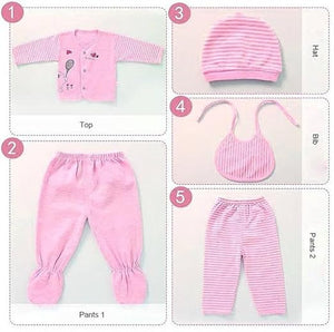 Fareto New Born Baby Winter Season Clothing Set Pack Of 1 (0-3 Months)(Colors May Vary)