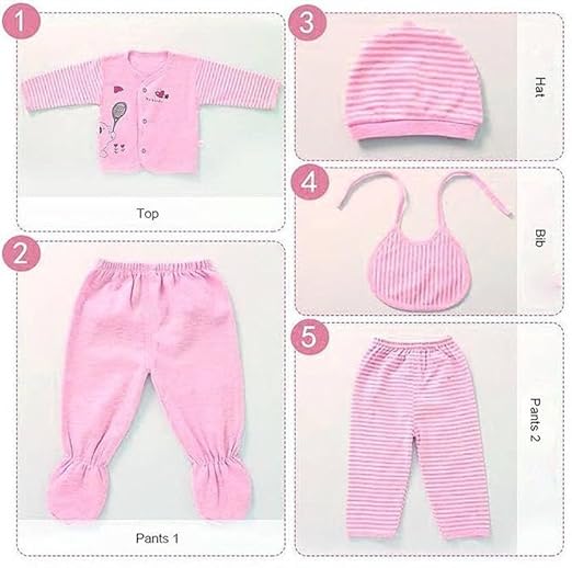 Fareto New Born Baby Winter Season Clothing Set Pack Of 1 (0-3 Months)(Colors May Vary)