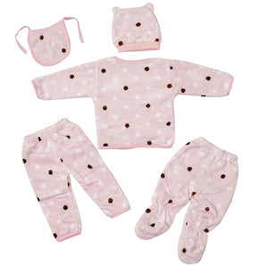 Fareto New Born Baby Winter Season Clothing Set Pack Of 15(0-3 Months)(Colors May Vary)