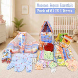 Fareto New Born Baby monsoon season Hospital Essentials (61 in 1) (0-6 months)(F570)