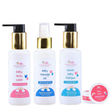 Fareto Baby Massage Oil & Cream | Body Wash & Gentle Baby Shampoo | No Harmful Chemicals|Age- 0-2 Years