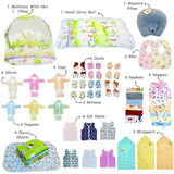 Fareto New Born Baby Hospital essentials Combo 60 in 1(0-6 Months)(F102)