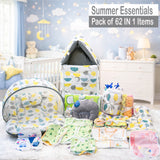 Fareto New Born Baby Summer Hospital Essentials 62 in 1 (0-6M)(F534)