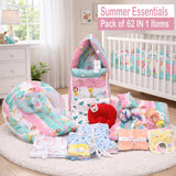 FARETO NEW BORN BABY SUMMER HOSPITAL ESSENTIALS 62IN1 (0-6M)(F364)