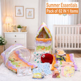 Fareto New Born Baby Summer Hospital Essentials 62 in 1 (0-6M)(F282)