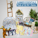 Fareto Premium Quality Baby Summer Essentials 62 in 1 New Combo (0-6Months)(F718)