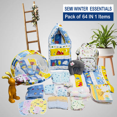 FARETO NEW BORN BABY WINTER ESSENTIALS 64 IN 1 NEW COMBO (0-6 MONTHS)(F484)
