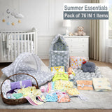 FARETO BABY PREMIUM QUALITY 76 IN 1 COMBO FOR SUMMER SEASON | SUPERSOFT COTTON (0-6 MONTHS)(F536)
