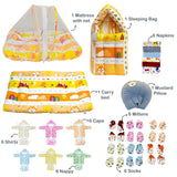 FARETO NEW BORN BABY WINTER ESSENTIALS 64 IN 1 NEW COMBO (0-6 MONTHS)(F503)