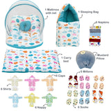 FARETO NEW BORN BABY MONSOON SEASON HOSPITAL ESSENTIALS 66 IN 1 NEW COMBO (0-6 MONTHS)