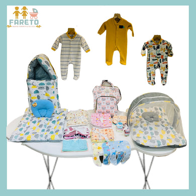 Fareto New Born Baby Summer Essentials 64 in 1 (0-6 Months)(F546)
