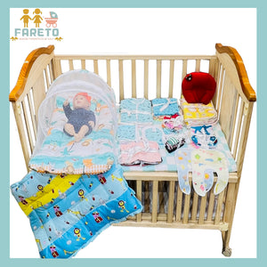 Fareto New Born Baby Hospital essentials Combo 60 in 1(0-6 Months)