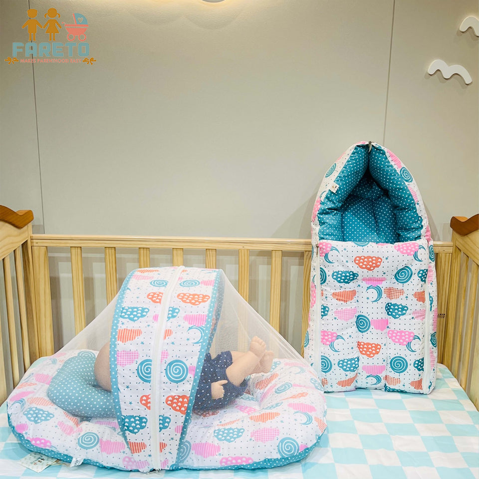 FARETO PREMIUM QUALITY BABY SUMMER ESSENTIALS 72 IN 1 NEW COMBO (0-6MONTHS)