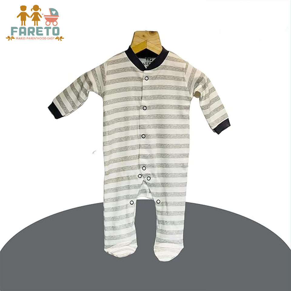 Fareto New Born Baby Full Body Rompers (Pack Of 3)(Color As Per The Availability)