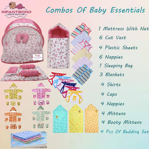 Fareto 45 in 1 New Born Baby Complete Daily Essentials | Gift Pack | Combo Set | (0-6 Months)