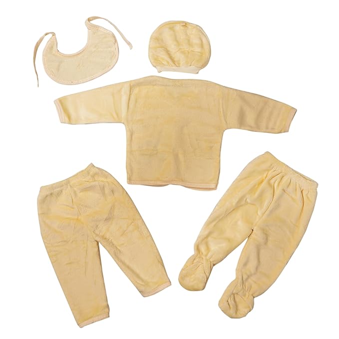 Fareto New Born Baby Winter Season Clothing Set Pack Of 15(0-3 Months)(Colors May Vary)