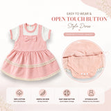 Fareto Cotton Fancy Frock for Baby Casual Half Sleeve Baby Girl Frock(F317)