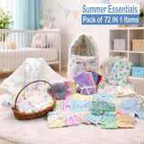 Fareto Premium Quality Baby Summer Essentials 72 in 1 New Combo (0-6Months)(F545)