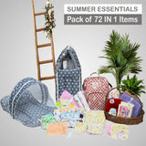 Fareto Premium Quality Baby Summer Essentials 72 in 1 New Combo (0-6Months)(F306)