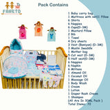 FARETO PREMIUM QUALITY BABY SUMMER ESSENTIALS 72 IN 1 NEW COMBO (0-6MONTHS)