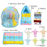 Fareto New Born Baby  Monsoon Season Essential Combo | 70 In 1 Items Gift Pack | Baby Bedding Set & Maternity Essentials (0–6 Months) | F758