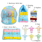 Fareto Premium Newborn Summer Hospital Essential Combo for Baby Boys & Girls | 73-in-1 Baby Gift Pack with Bedding Set & Maternity Essentials | 0–6 Months(0-6 Months)(F744)
