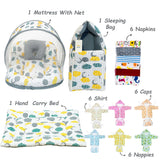FARETO NEW BORN BABY PREMIUM QUALITY MONSOON AND SEMI WINTER SEASON  HOSPITAL ESSENTIALS 73 IN 1 (0-6 MONTHS) _ NURSERY BAG