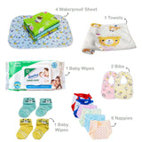 Fareto Baby Semi Winter Essential Combo For New Born | Gift Pack | Baby Products | Maternity Essentials | Bedding Set (75 Items)(0-6 Months)(F591)