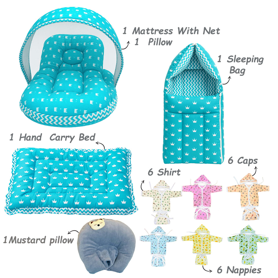 Fareto New Born Baby Hospital Essentials For All Moderate Season 75 in 1 (0-6 Months)(F199)