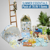 FARETO BABY PREMIUM QUALITY 76 IN 1 COMBO FOR SUMMER SEASON | SUPERSOFT COTTON (0-6 MONTHS)(F530)