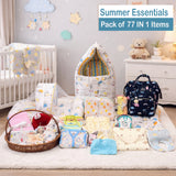 FARETO BABY PREMIUM QUALITY 77 IN 1 COMBO FOR SUMMER SEASON | SUPERSOFT COTTON (0-6 MONTHS)(F739)