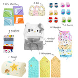 Fareto Newborn Baby Summer Hospital Essentials Combo | 78-in-1 Maternity & Bedding Gift Set (0–6 Months)(F701)