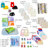 Fareto New Born Baby Essentials 79 in 1 Summer clothing combo (0-9 Months)