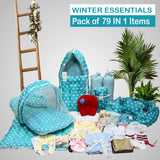 FARETO NEW BORN BABY PREMIUM QUALITY PURELY WINTER ESSENTIALS 79 IN 1 ( 0-6MONTHS)(F412)