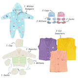 Fareto Premium Quality Winter  Hospital Essentials Pack of 69 (0-6 Months)(Good_Night_Blue)(F417)