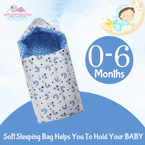 Fareto Combo of Baby Bed with Net | Carry Bag | 4 Pcs Bedding Set (0-6 Months)